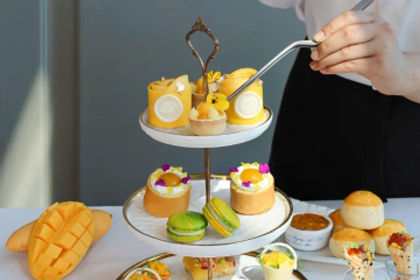 Summer Mango Bliss Afternoon Tea at Le Macaron